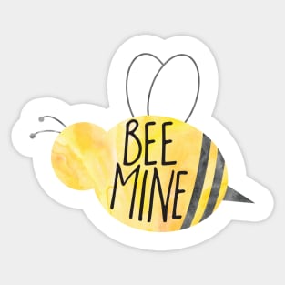 BEE mine - funny Valentines day pun Sticker